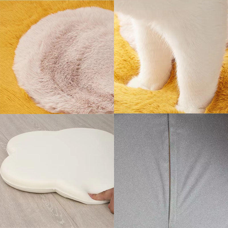 Tappetino per gatti in memory foam con motivo a girasole, cuscino per seduta
