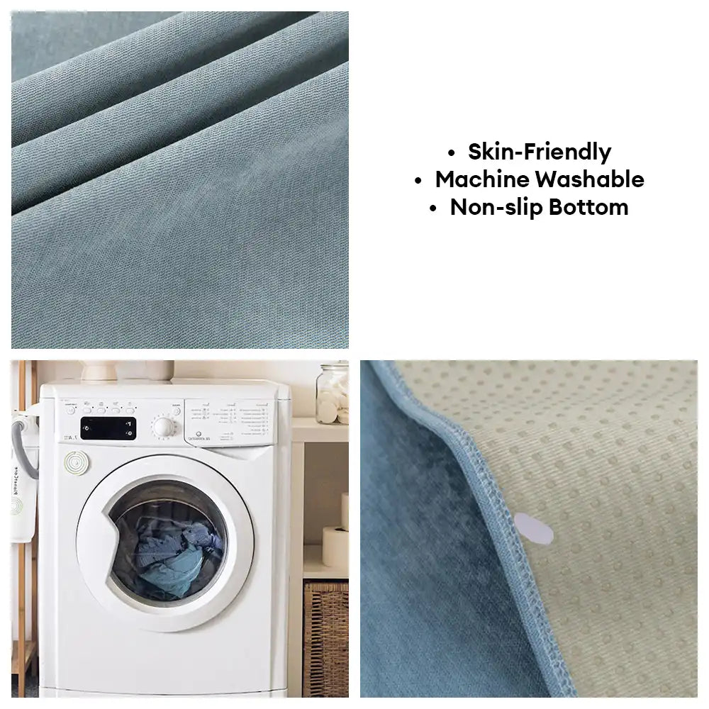 All-Season Water-Resistant Colorblock Anti-Slip Sofa Cover for Pets and Kids