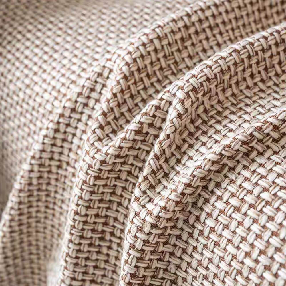 Breathable Woven Linen-Look Scratch-Resistant Sofa Throw Cover