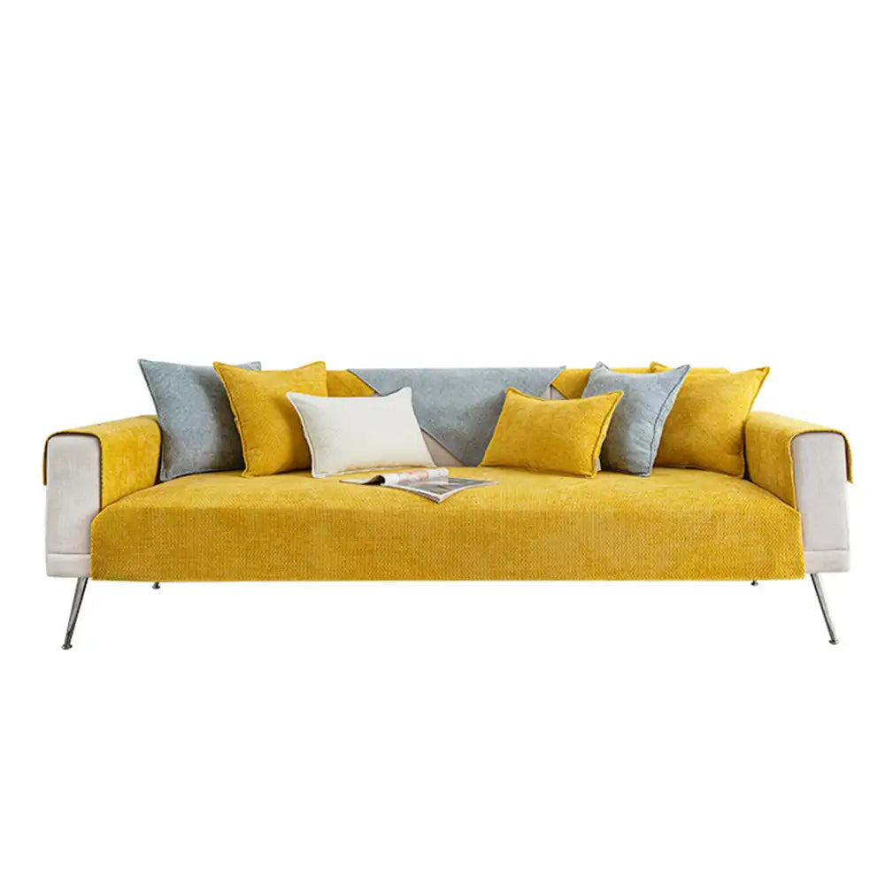 Cloud Woven Velvet Thick Non-Slip Scratch-Resistant Couch Cover