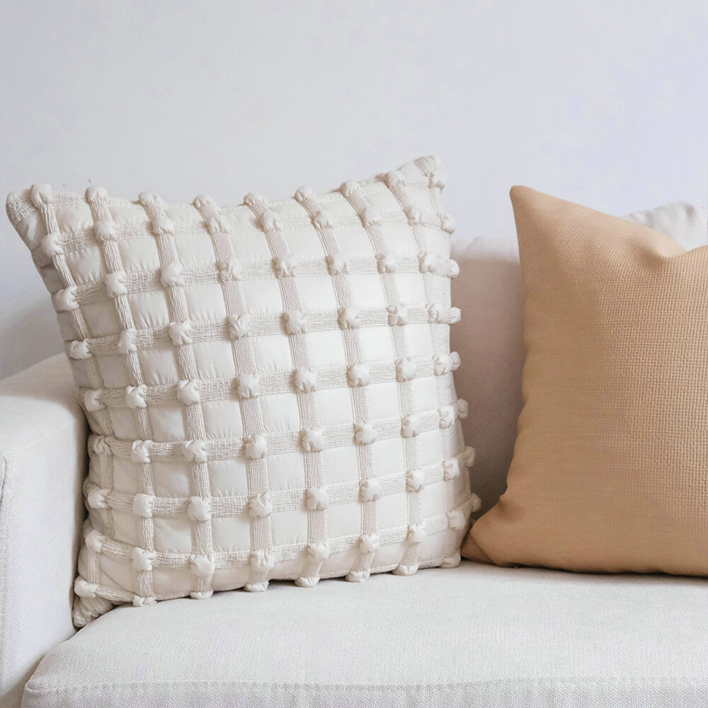 Cuscino lombare decorativo a quadri di lusso per divano di casa