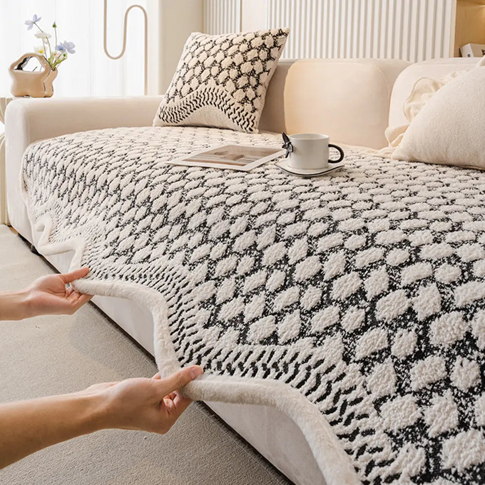 Vintage Classic Chenille Scratch-Resistant Sofa Protector Cover