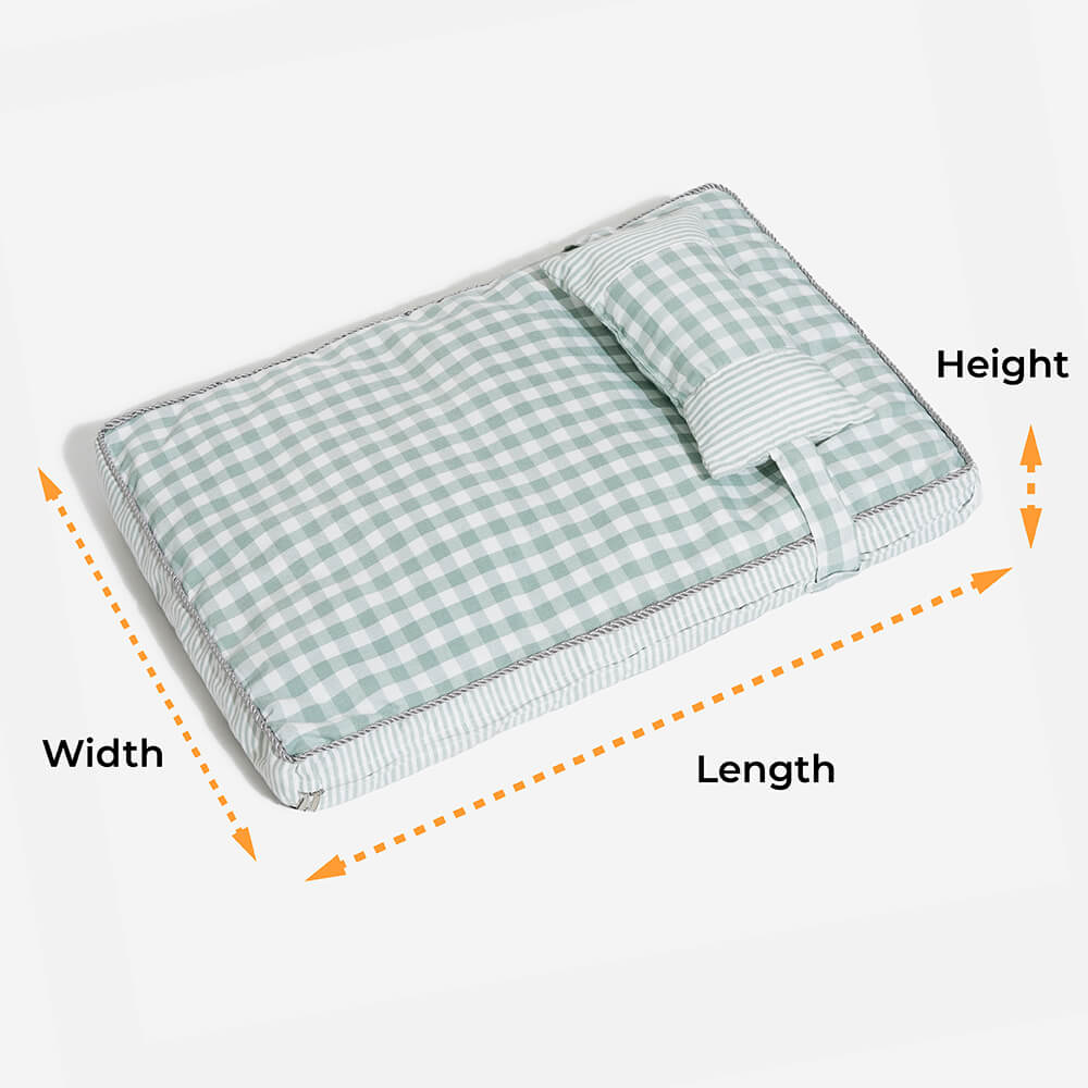 Fashion Checkered Pattern Washable Pet Bed for Dogs & Cats