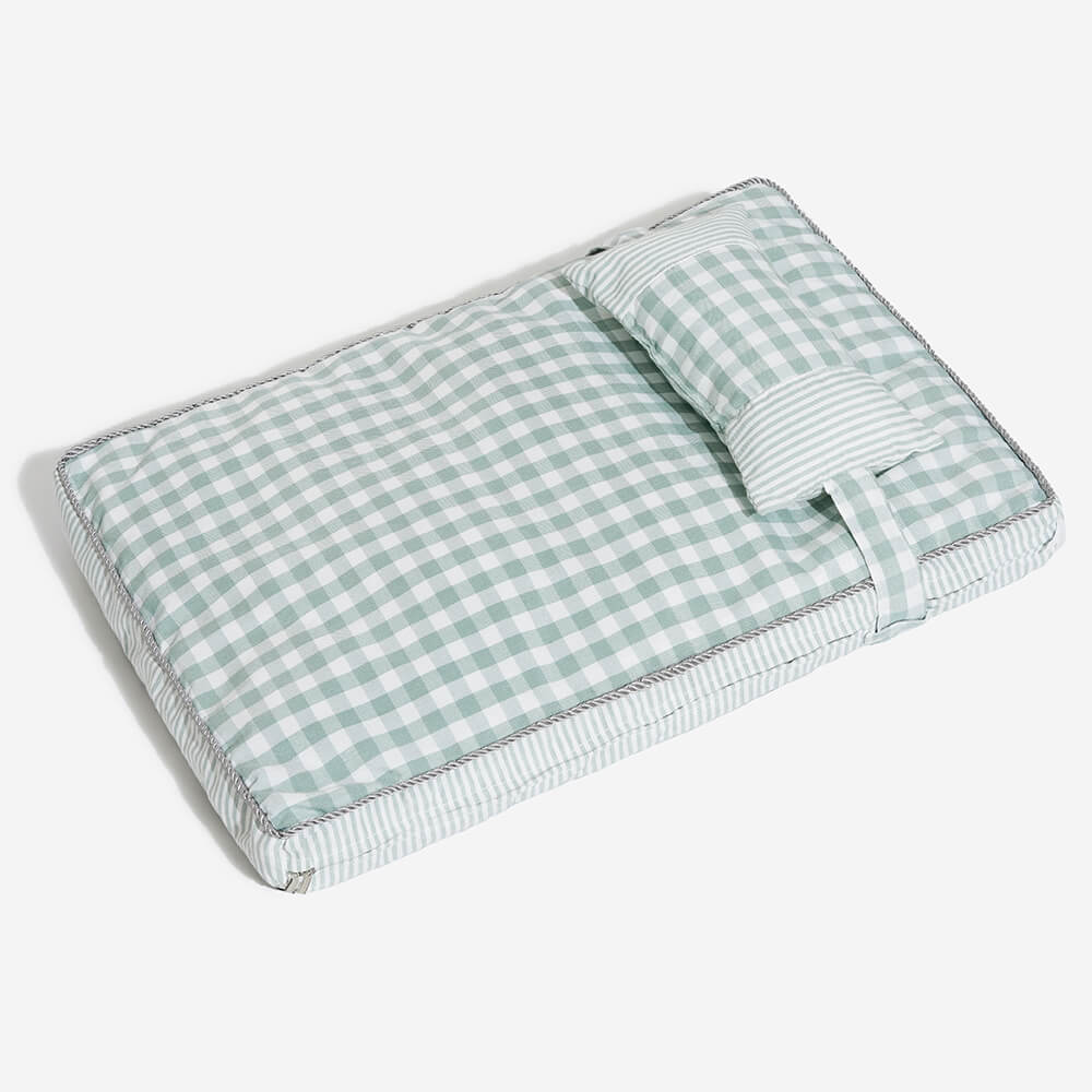 Fashion Checkered Pattern Washable Pet Bed for Dogs & Cats