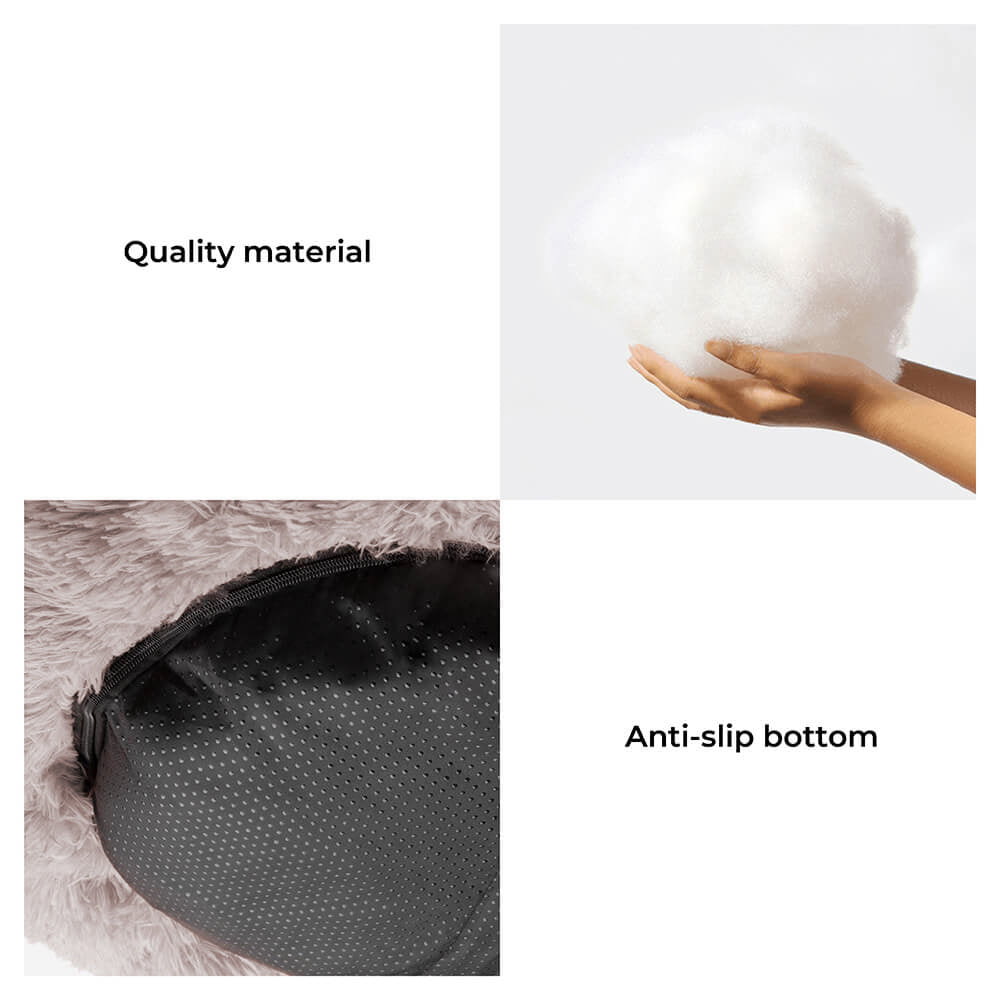 Fuzzy Round Fluffy Dog Bed for Ultimate Comfort