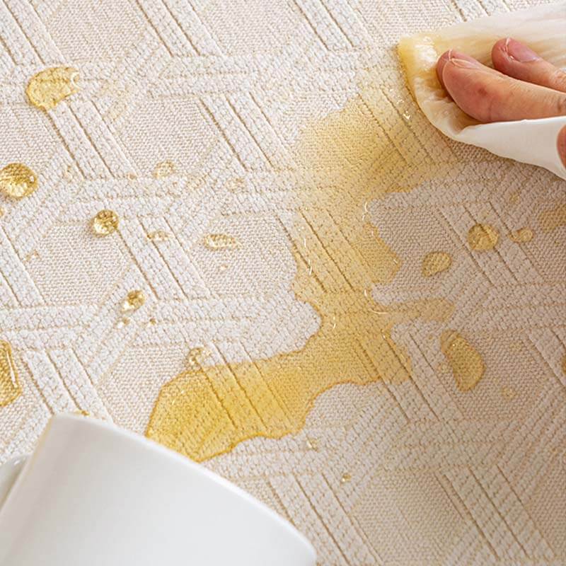 Copridivano impermeabile e antiolio in tessuto ciniglia jacquard