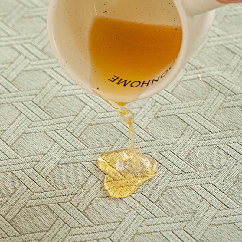 Copridivano impermeabile e antiolio in tessuto ciniglia jacquard