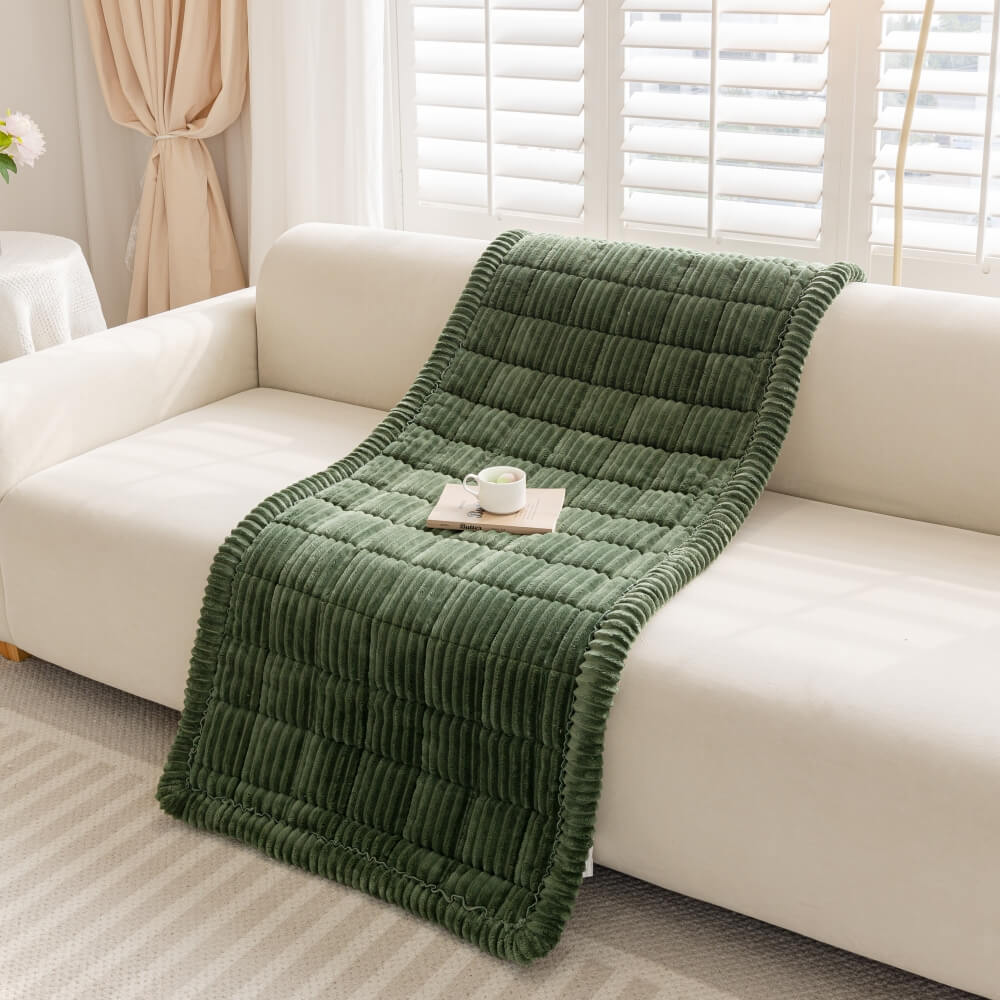 Lazy Soft Flannel Breathable Non-Slip Pet Mat Sofa Protector