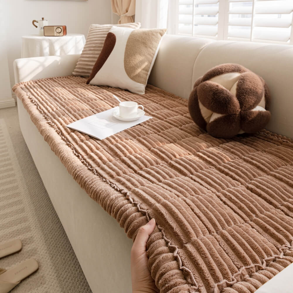 Lazy Soft Flannel Breathable Non-Slip Pet Mat Sofa Protector