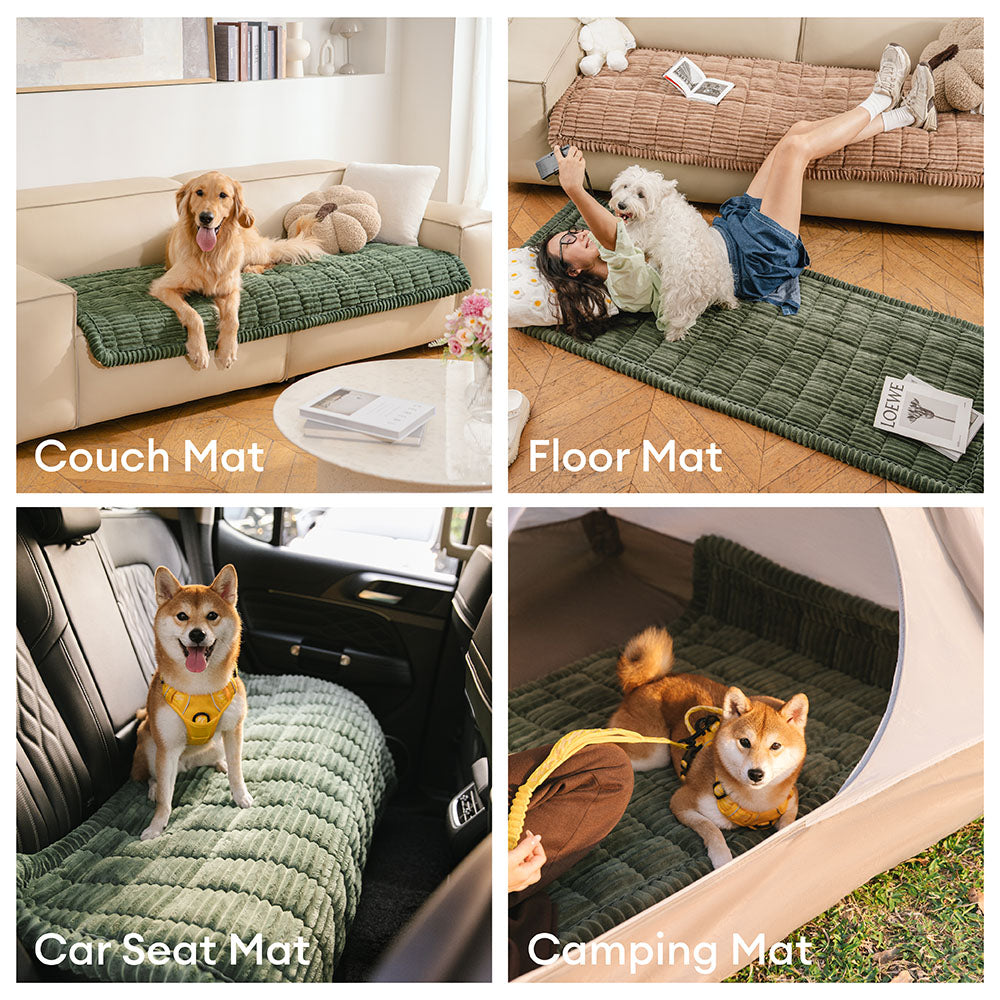 Lazy Soft Flannel Breathable Non-Slip Pet Mat Sofa Protector