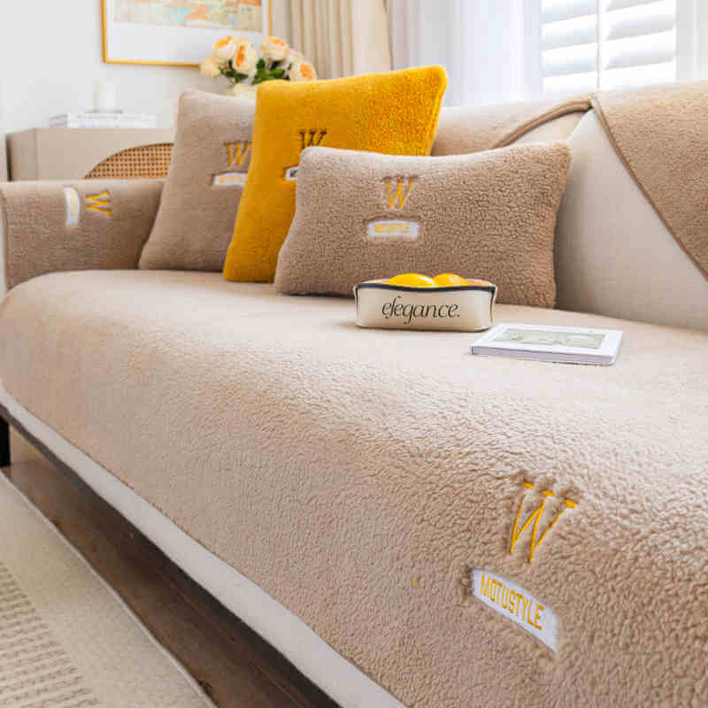Lambswool Warm Velvet Sofa Cushion