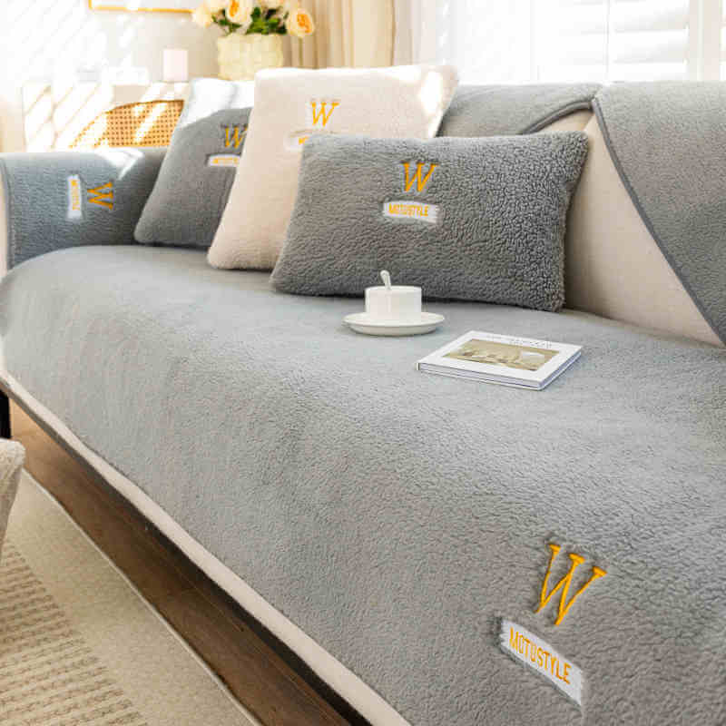 Lambswool Warm Velvet Sofa Cushion