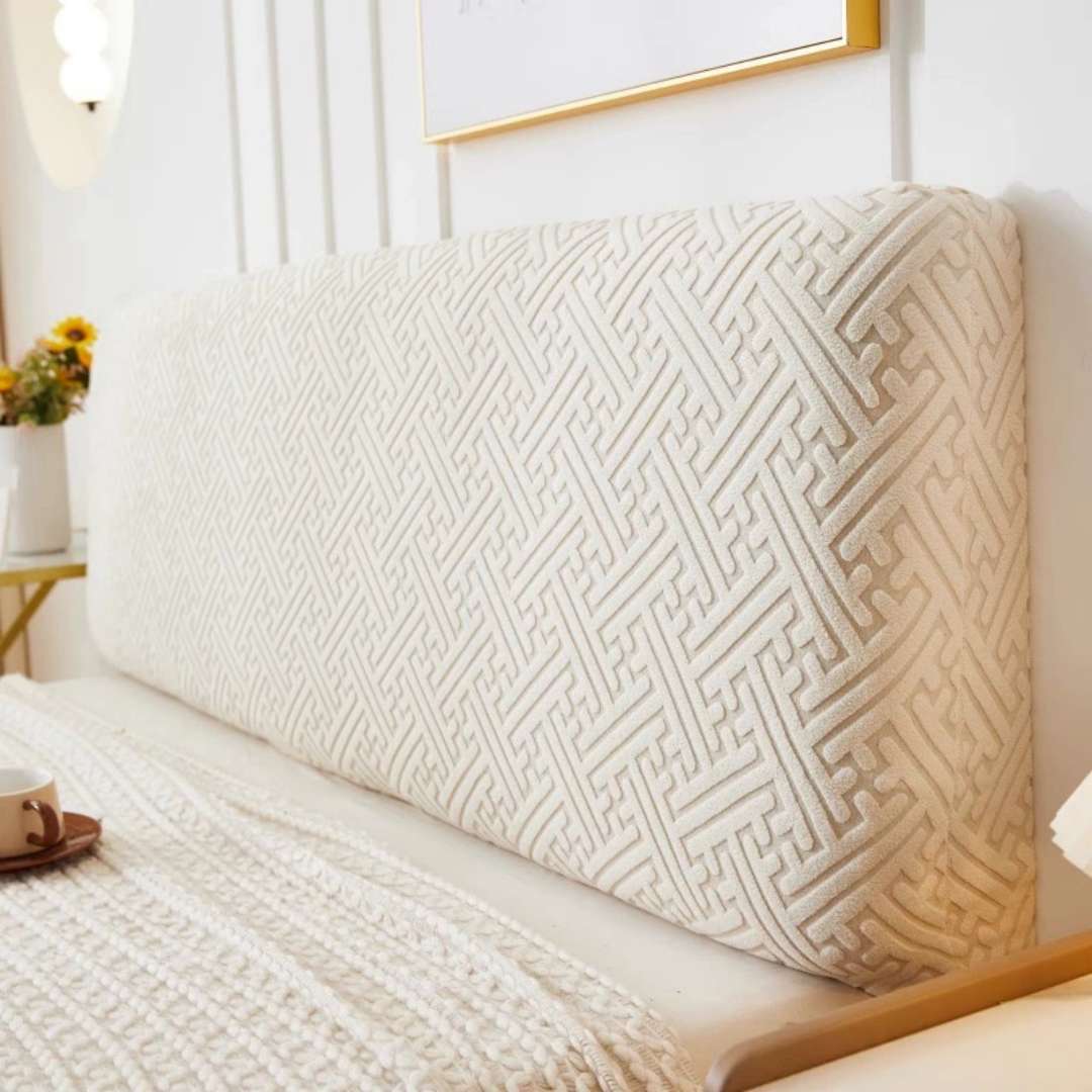 New Bed Head Cover - Soft Package Dust Protection for Solid Wood Bed