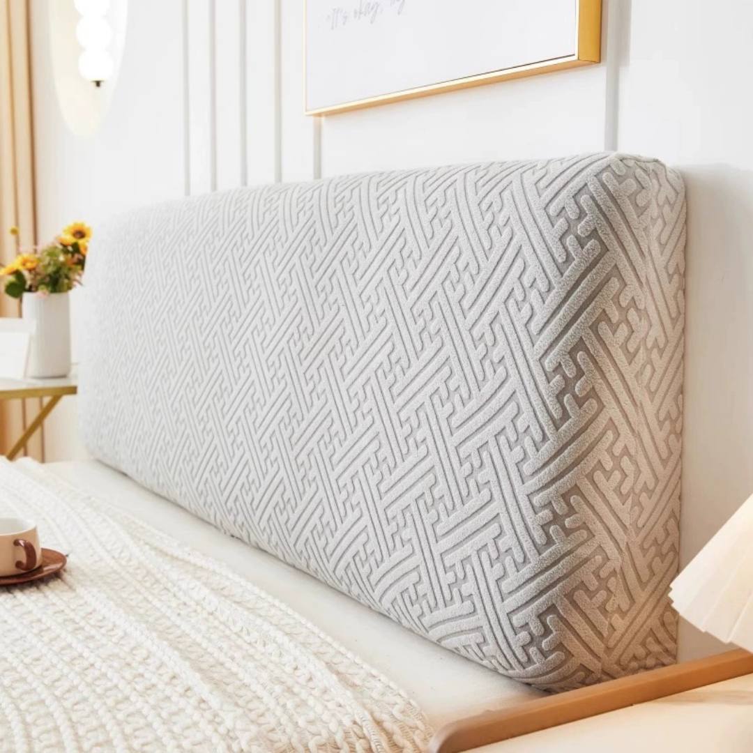 New Bed Head Cover - Soft Package Dust Protection for Solid Wood Bed