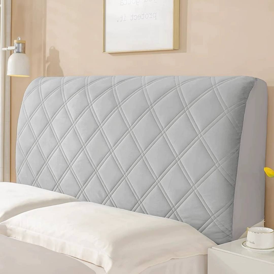 Sandwich Cotton Thickened Bed Head Cover - Soft Package All-Inclusive Universal Dust Protection for Wooden Bed Backrest