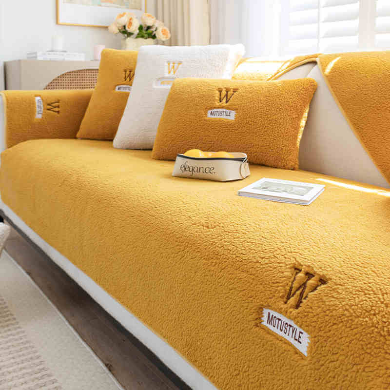 Lambswool Warm Velvet Sofa Cushion