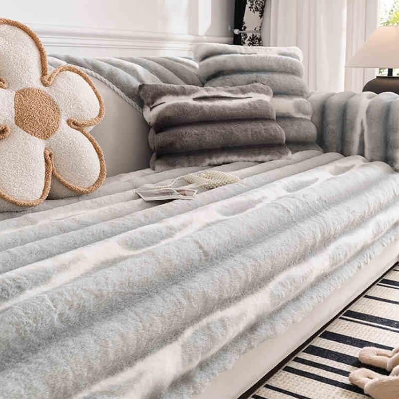 Imitation Sable Plush Sofa Cushion