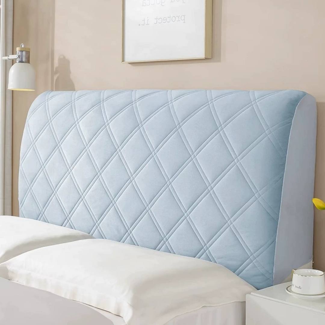 Sandwich Cotton Thickened Bed Head Cover - Soft Package All-Inclusive Universal Dust Protection for Wooden Bed Backrest