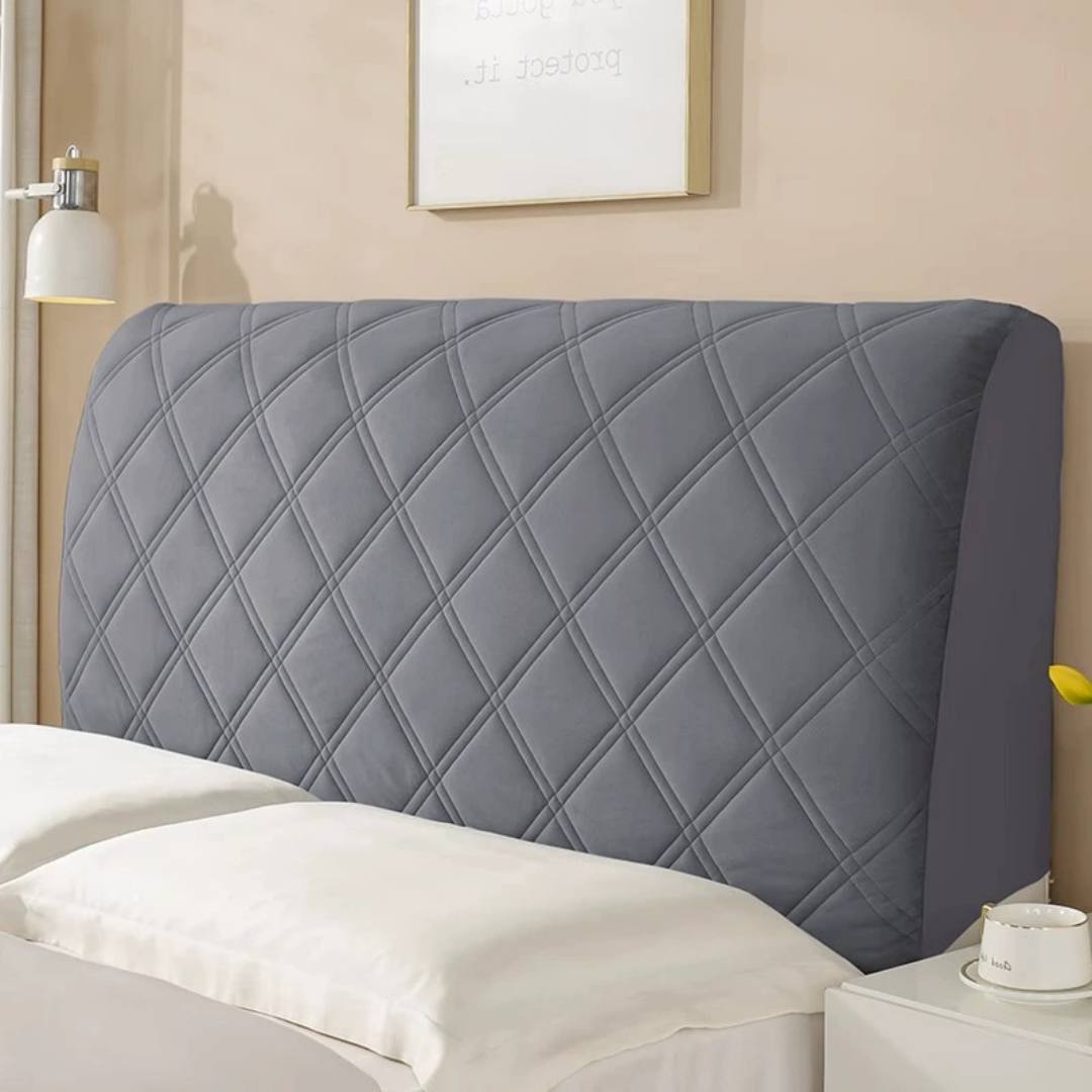 Sandwich Cotton Thickened Bed Head Cover - Soft Package All-Inclusive Universal Dust Protection for Wooden Bed Backrest