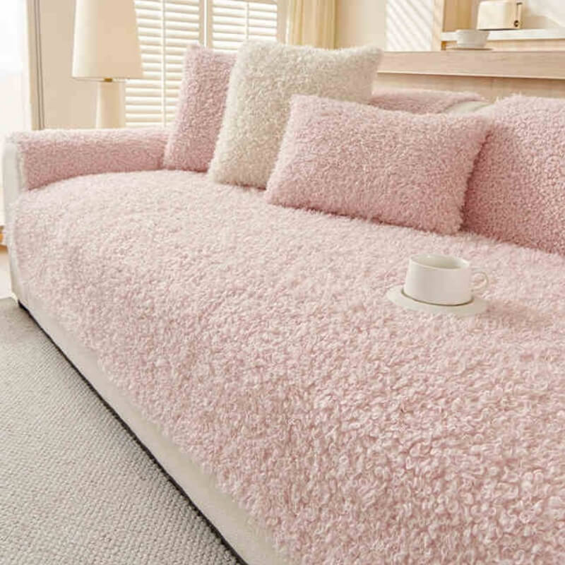 Autumn and Winter Plush Sofa Cushion