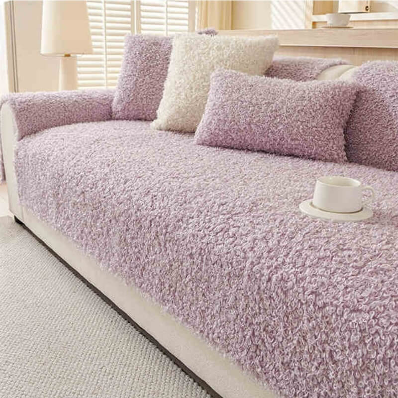 Autumn and Winter Plush Sofa Cushion