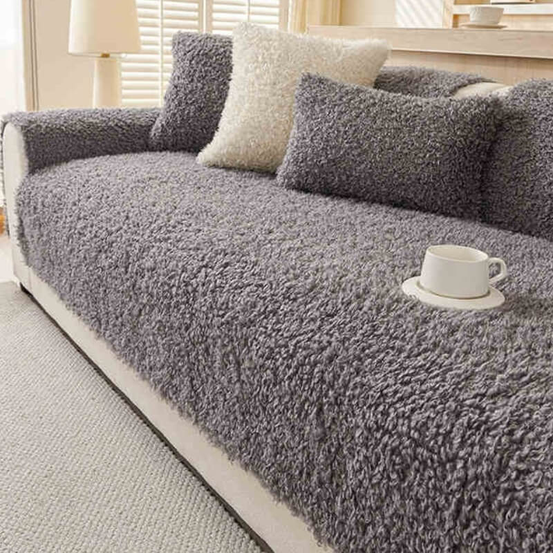 Autumn and Winter Plush Sofa Cushion
