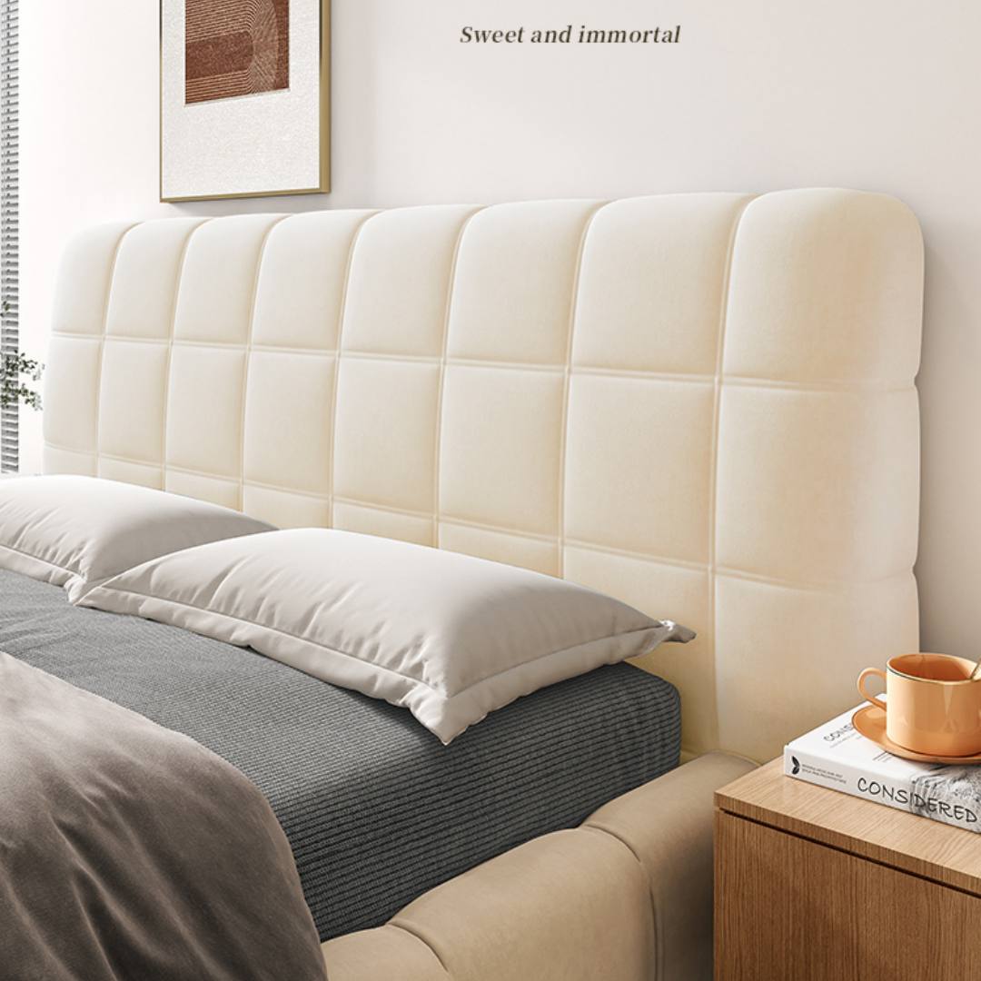 Thickened Laminated Cotton Bed Head Cover - Soft Package All-Inclusive Universal Dust Protection for Wooden Bed Backrest