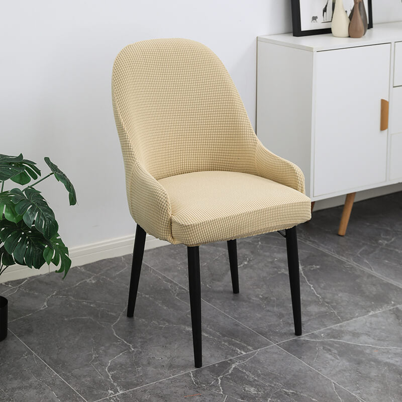 Elastic One-Piece Chair Cover, Thickened Dining Seat and Backrest Protector
