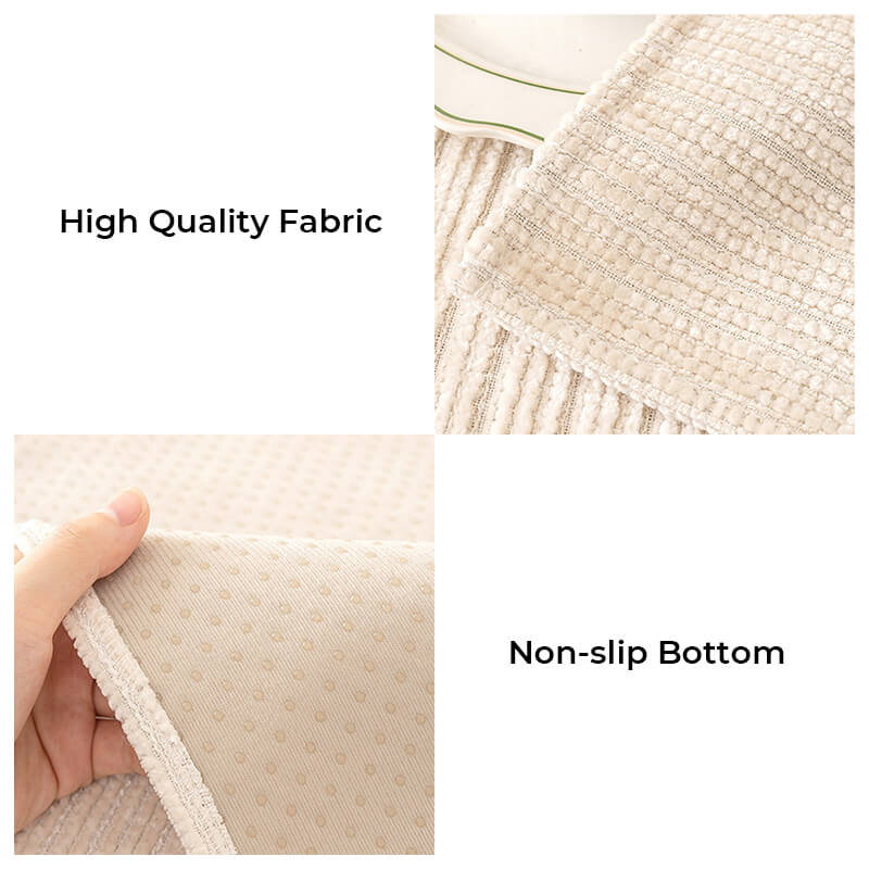 Simple Solid Color Chenille Scratch-Resistant Sofa Cover