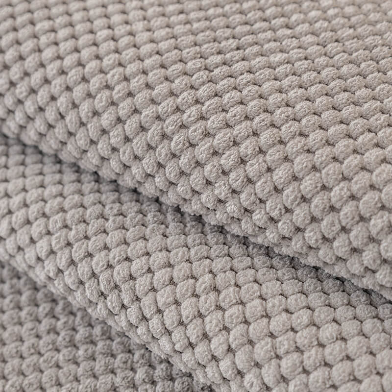 Simple Solid Color Plush Furniture Protector Sofa Cover