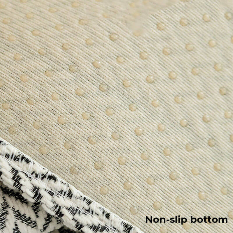Solid Color Chenille Anti-Scratch Herringbone Sofa Cover