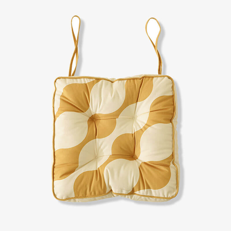 Thick Cotton Wave Pattern Chair Seat Pad, Pet Mat
