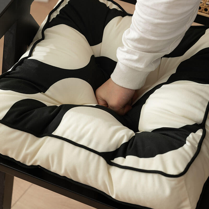 Thick Cotton Wave Pattern Chair Seat Pad, Pet Mat