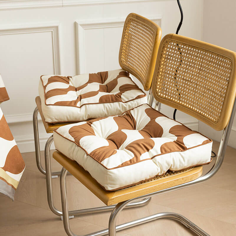 Thick Cotton Wave Pattern Chair Seat Pad, Pet Mat