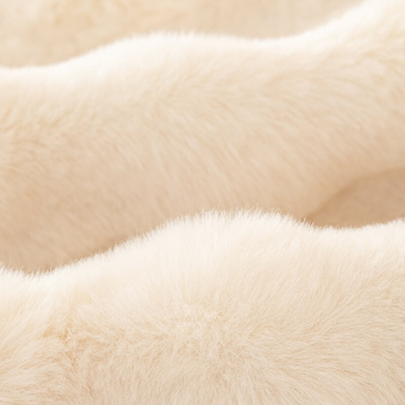 Ultra-Soft Faux Rabbit Fur Sofa Protector Cover - Skin-Friendly Full Protection Furniture Mat for Couch