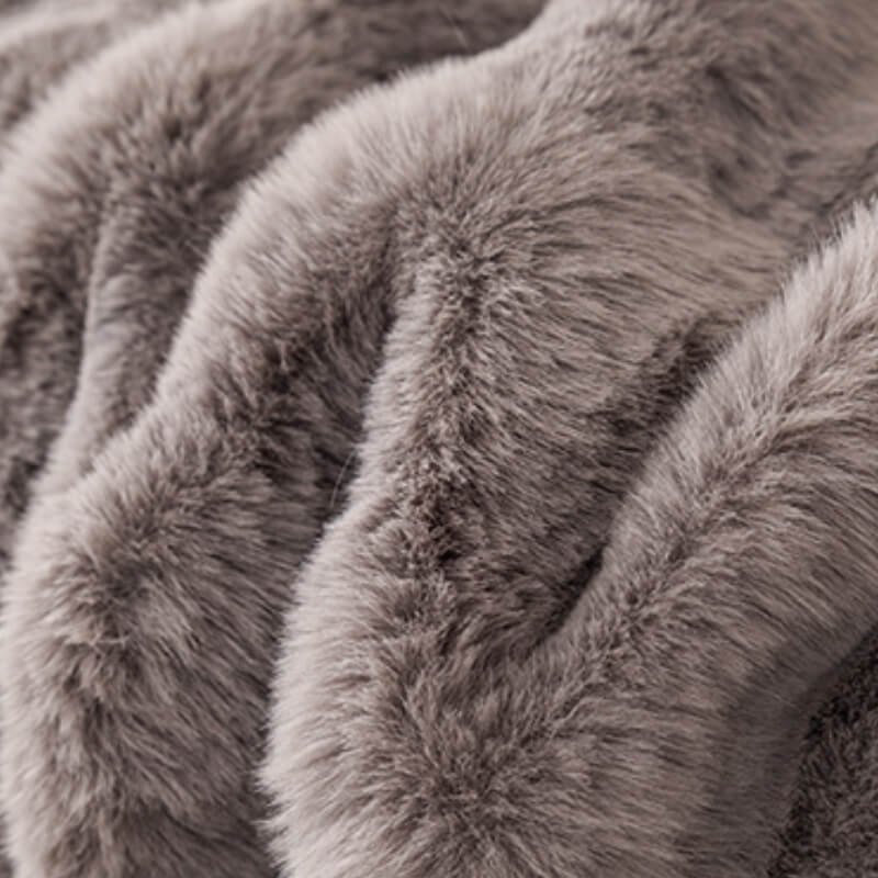 Ultra-Soft Faux Rabbit Fur Sofa Protector Cover - Skin-Friendly Full Protection Furniture Mat for Couch