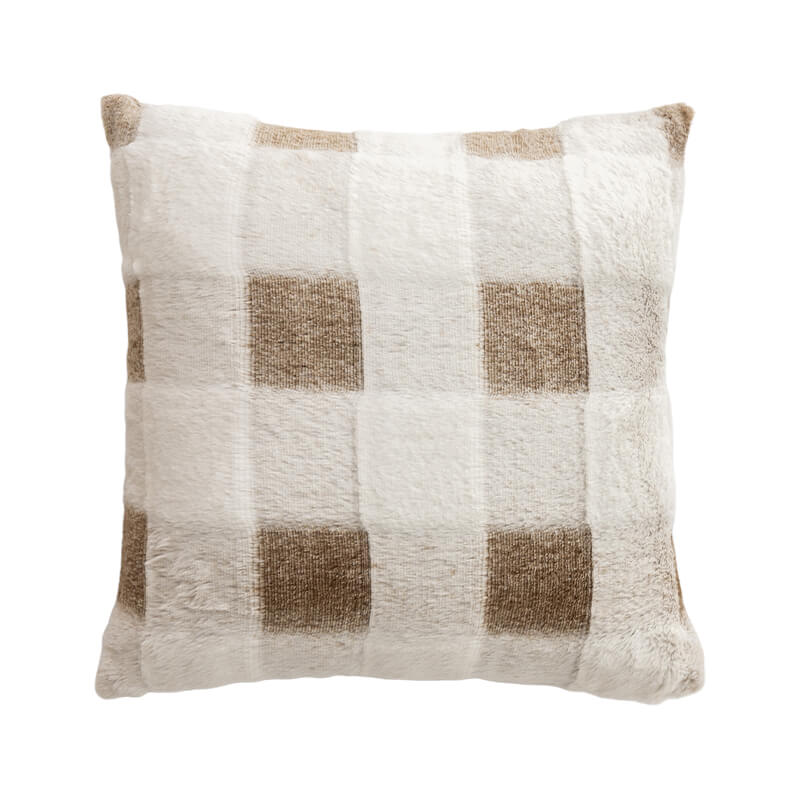 Ultra-Soft Plush Checkerboard Sofa Protector Cover - Full-Cover Furniture Mat for Couch Protection