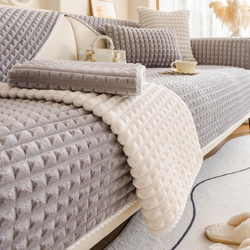 Warm Flannel Pet-Friendly Sofa Protector Cover