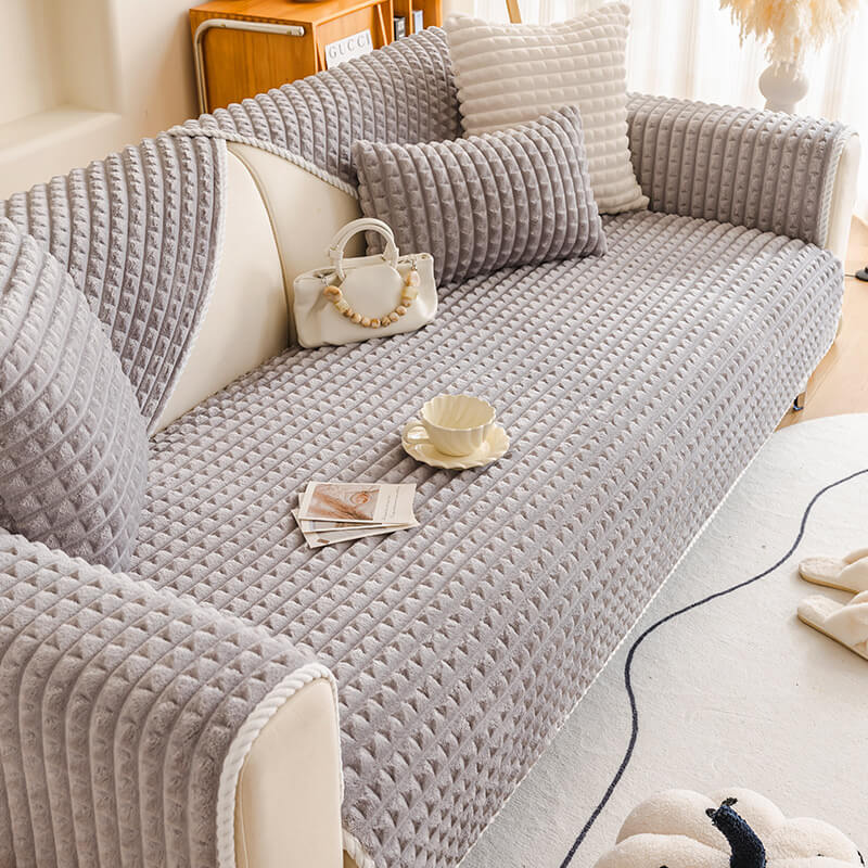 Warm Flannel Pet-Friendly Sofa Protector Cover
