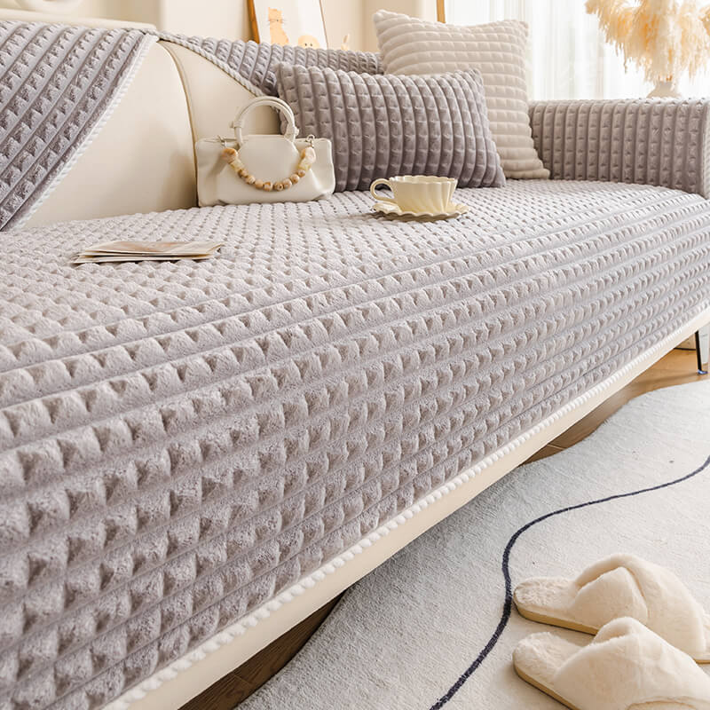 Warm Flannel Pet-Friendly Sofa Protector Cover