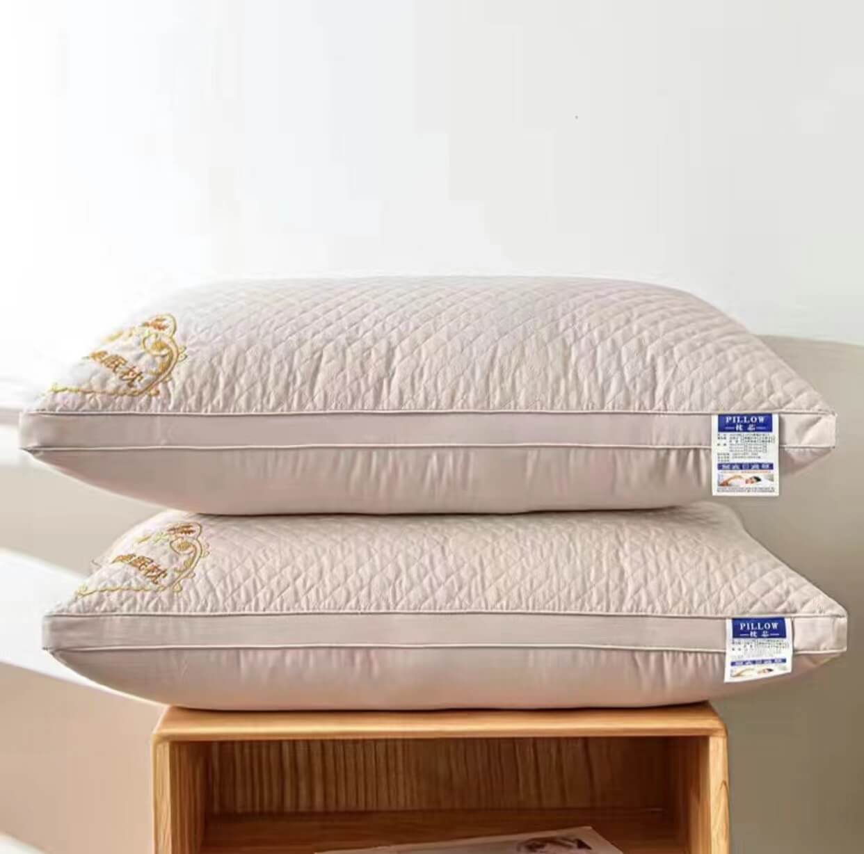 Five-Star Hotel Super Soft Down Pillow, Double Neck Pillow, Buy One Get One Free