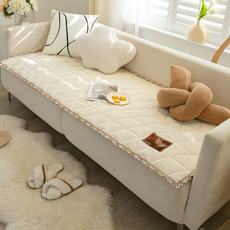 Bread-Shaped Chenille Non-Slip Sofa Cover