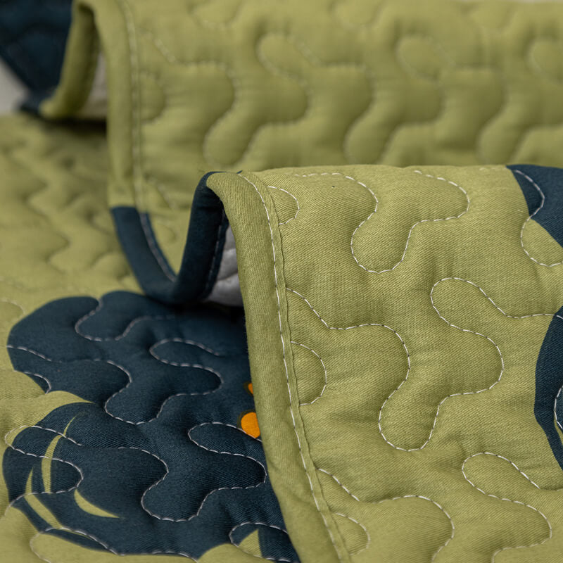 Caramel Macchiato Cotton Non-Slip Sofa Cover