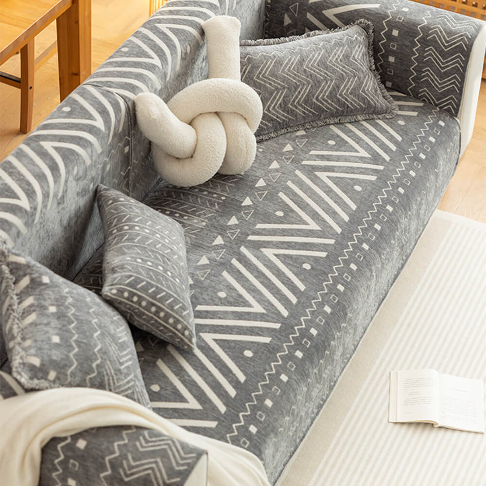 Chenille Fabric Breathable Wear-Resistant Sofa Decorative Sectional Cover