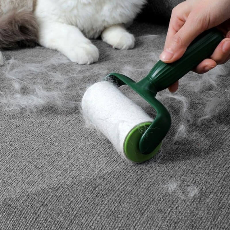 Rullo portatile per rimuovere peli di animali domestici, rimozione di peli appiccicosi