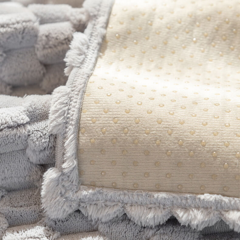 Honeycomb Plush Thickened Non-Slip Sofa Cover