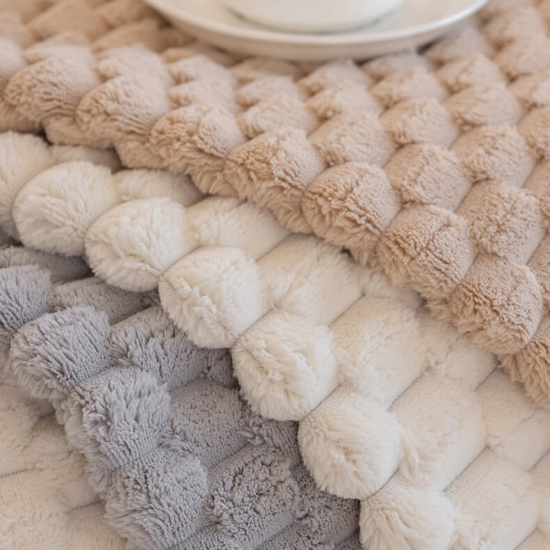 Honeycomb Plush Thickened Non-Slip Sofa Cover