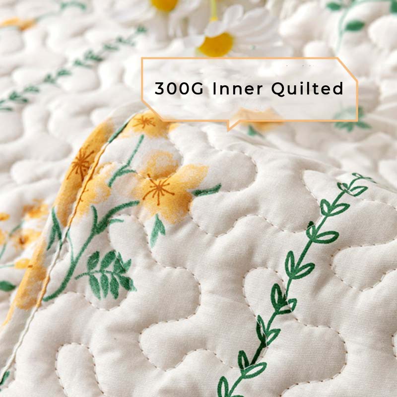 Printed Pure Cotton Anti-Scratch Sofa Protector Couch Cover