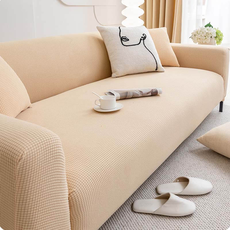 Soft Fleece Full-Wrapped Furniture Protector Sofa Cover