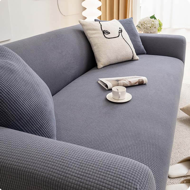 Soft Fleece Full-Wrapped Furniture Protector Sofa Cover